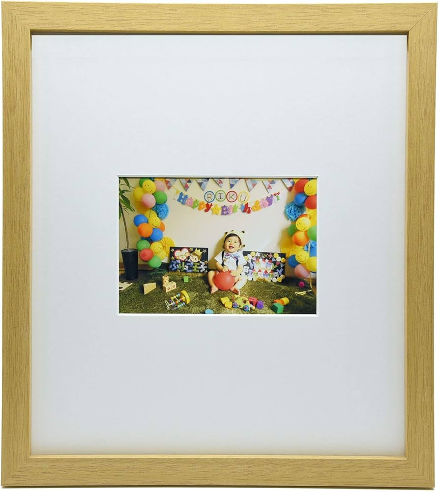 Amazon.co.jp: KING 写真も飾れる色紙額 SKS-242 ナチュラル 820242